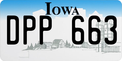 IA license plate DPP663