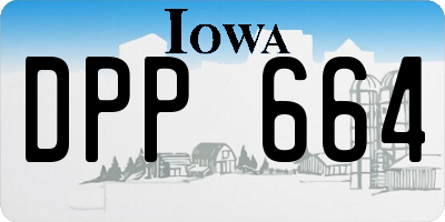 IA license plate DPP664