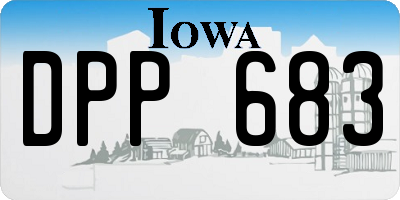 IA license plate DPP683