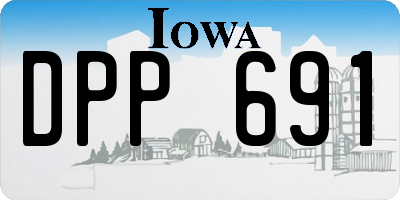 IA license plate DPP691