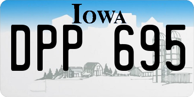 IA license plate DPP695