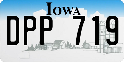 IA license plate DPP719