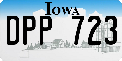 IA license plate DPP723