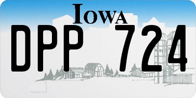IA license plate DPP724