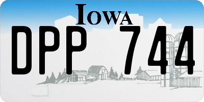 IA license plate DPP744