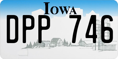 IA license plate DPP746