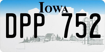 IA license plate DPP752