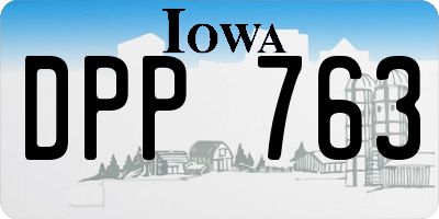 IA license plate DPP763