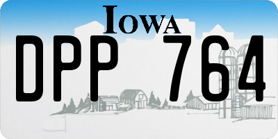IA license plate DPP764