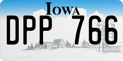 IA license plate DPP766