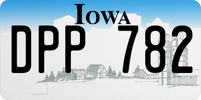IA license plate DPP782