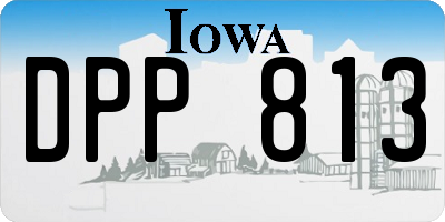 IA license plate DPP813