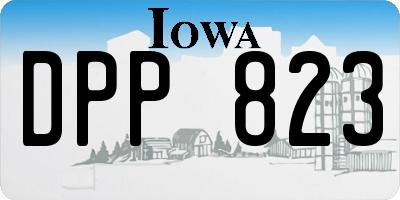 IA license plate DPP823
