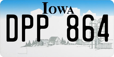 IA license plate DPP864
