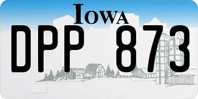 IA license plate DPP873