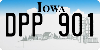 IA license plate DPP901
