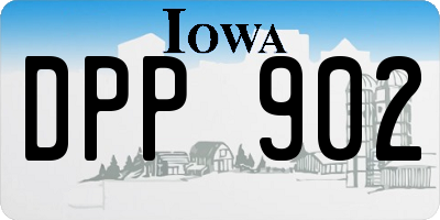 IA license plate DPP902