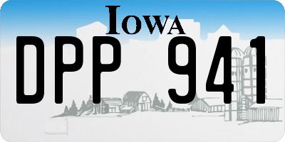 IA license plate DPP941