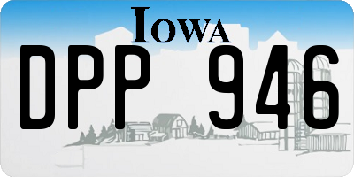 IA license plate DPP946