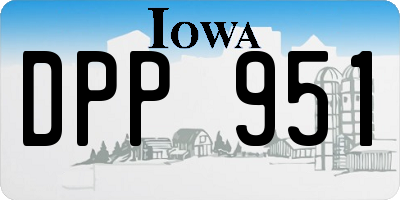 IA license plate DPP951