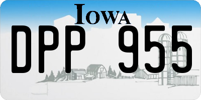 IA license plate DPP955