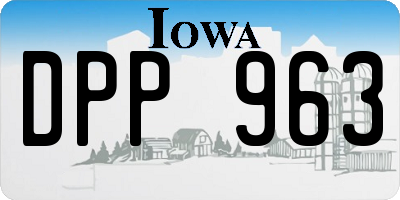 IA license plate DPP963