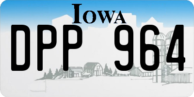 IA license plate DPP964
