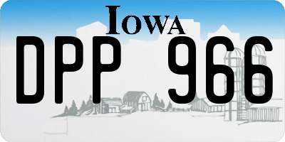 IA license plate DPP966