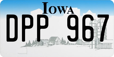 IA license plate DPP967
