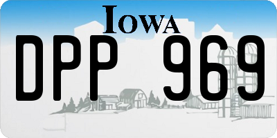 IA license plate DPP969