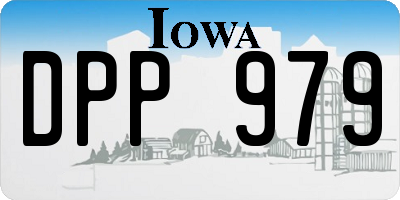 IA license plate DPP979