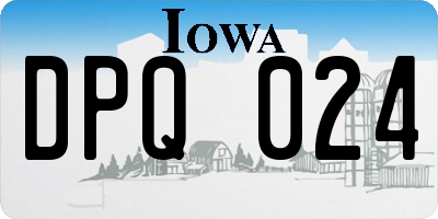 IA license plate DPQ024