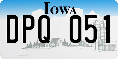 IA license plate DPQ051