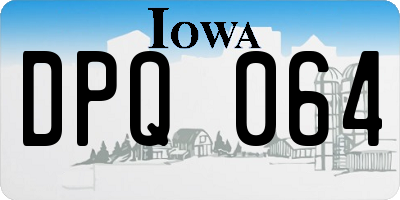 IA license plate DPQ064