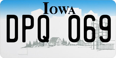 IA license plate DPQ069