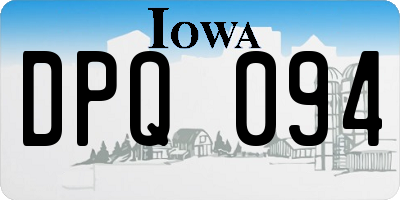 IA license plate DPQ094