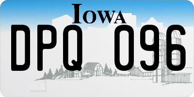 IA license plate DPQ096