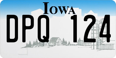 IA license plate DPQ124