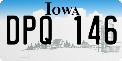 IA license plate DPQ146