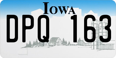 IA license plate DPQ163