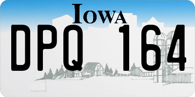 IA license plate DPQ164