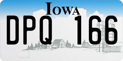 IA license plate DPQ166