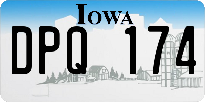 IA license plate DPQ174