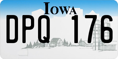 IA license plate DPQ176