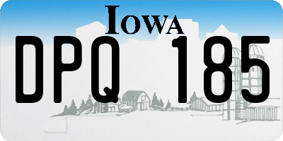 IA license plate DPQ185