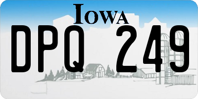 IA license plate DPQ249