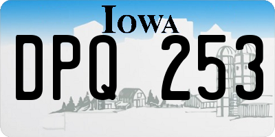 IA license plate DPQ253