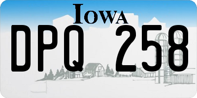 IA license plate DPQ258
