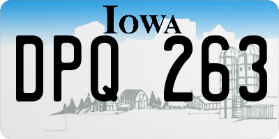 IA license plate DPQ263