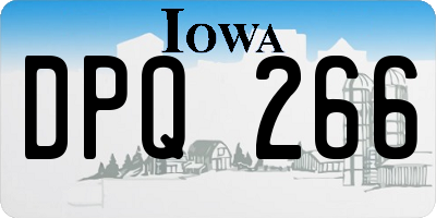 IA license plate DPQ266